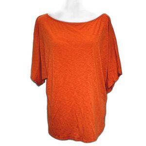 Michael Stars The Original Dolman Short Sleeve Supima Cotton Modal Slub Tee OS